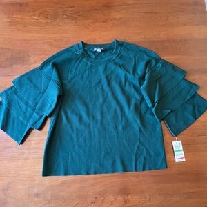 Forest Green Lightweight INC Ribbed Top